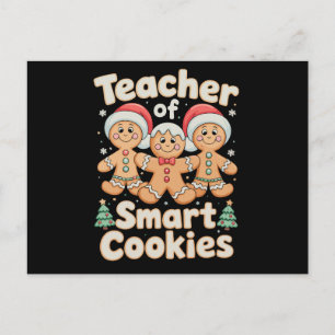 Cartes Pour Fêtes Annuelles Professeur de Noël de biscuits intelligents pain d