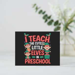 Cartes Pour Fêtes Annuelles Professeur de Noël Je enseigne aux lutins les plus