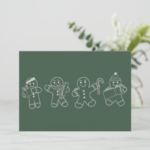 Cartes Pour Fêtes Annuelles Professeur pain d'épices Noël Vacances Professeur