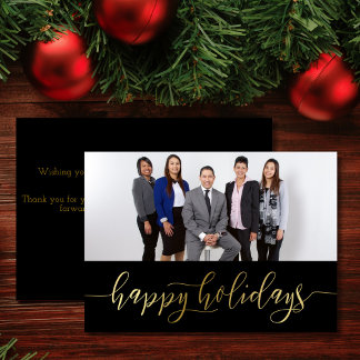 Cartes Pour Fêtes Annuelles Professionnel Happy Holidays Business