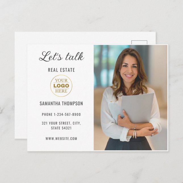 Cartes Pour Fêtes Annuelles Professionnel personnalisé (Devant / Derrière)