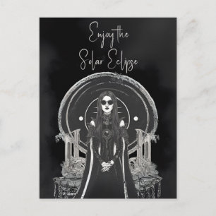 Cartes Pour Fêtes Annuelles Profitez du Solar Eclipse Goth Vampire