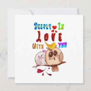 Cartes Pour Fêtes Annuelles Profondément amoureux de toi
