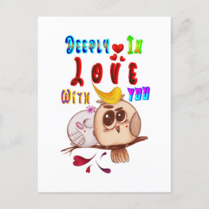 Cartes Pour Fêtes Annuelles Profondément En Amour Avec Toi