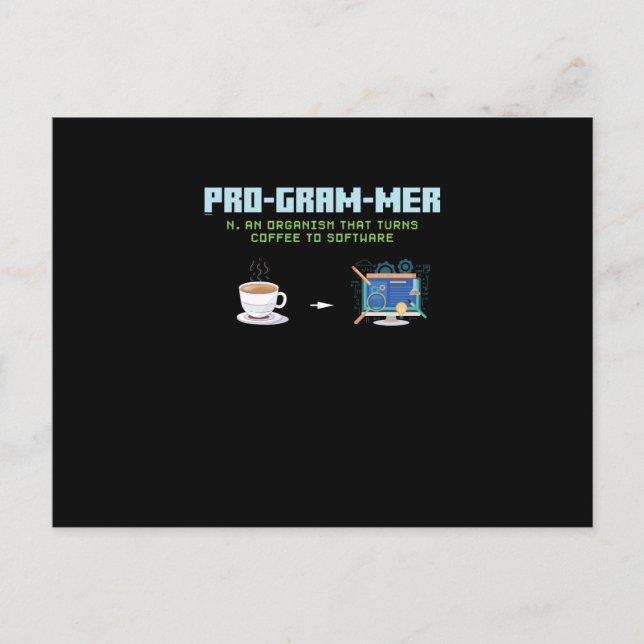 Cartes Pour Fêtes Annuelles Programmeur informatique amusant (Devant)