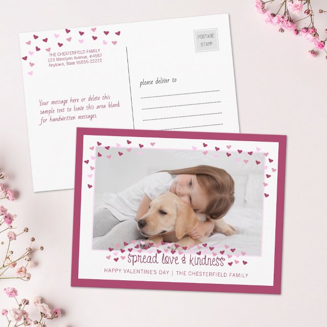 Cartes Pour Fêtes Annuelles PROPAGER L'AMOUR ET LA GENTILLESSE Valentine (Créateur téléchargé)