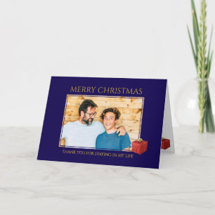Cartes Pour Fêtes Annuelles Proposition d'adoption Photo personnalisée Noël
