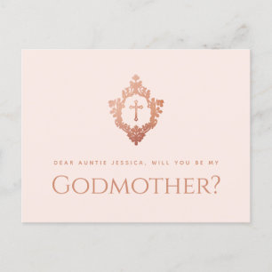Cartes Pour Fêtes Annuelles Proposition Godmère Rose Rose Gold Croix Crest Gir