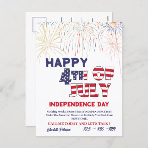 Cartes Pour Fêtes Annuelles Prospection dans 4 juillet immobilier