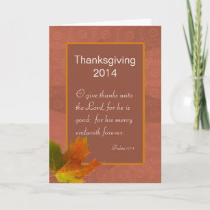 Cartes Pour Fêtes Annuelles Psaumes 107 Thanksgiving