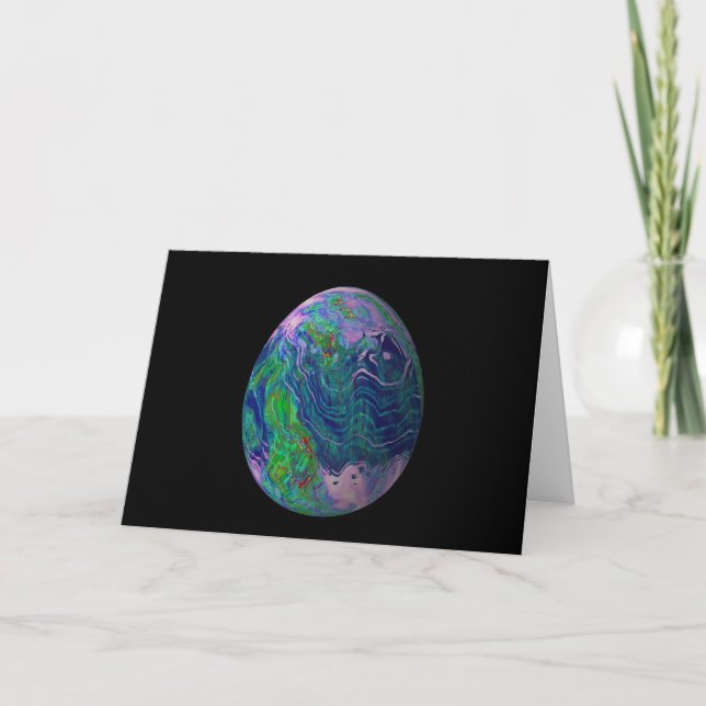 Cartes Pour Fêtes Annuelles Psychadelic Egg 7 (Devant)