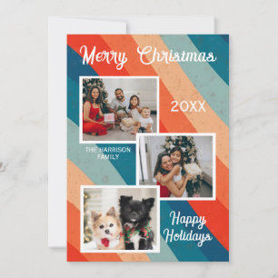 Cartes Pour Fêtes Annuelles Psychedelic Retro Vague Super Photos Noël