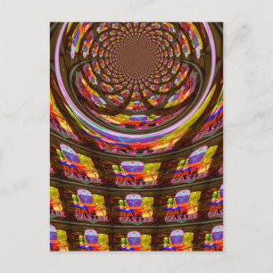 Cartes Pour Fêtes Annuelles Psychédélique Pâques Kaleidoscope Art