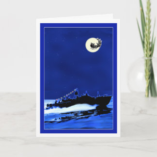 Cartes Pour Fêtes Annuelles PT Boat ChristmasCard
