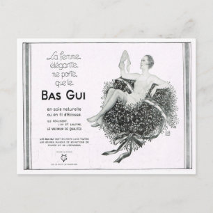 Cartes Pour Fêtes Annuelles Publicité, Bas Gui, sous-vêtements en soie