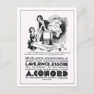 Cartes Pour Fêtes Annuelles Publicité, Machine à laver