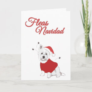 Cartes Pour Fêtes Annuelles Puces Navidad
