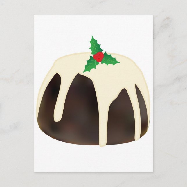 Cartes Pour Fêtes Annuelles Pudding de Noël (Devant)