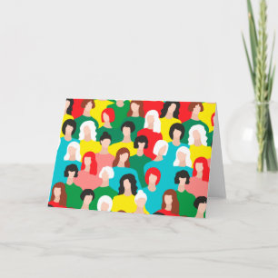 Cartes Pour Fêtes Annuelles Puissance des filles