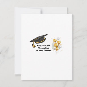 Cartes Pour Fêtes Annuelles Puisse Votre Casquette Voler Aussi Haut Que Vos Rê