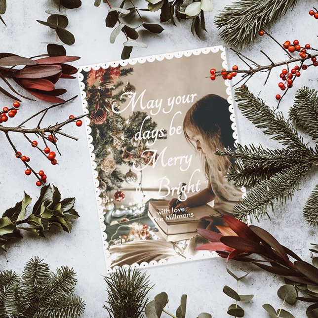 Cartes Pour Fêtes Annuelles Puissent vos jours dentelle Noël (Créateur téléchargé)