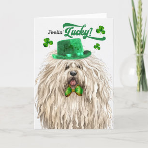 Cartes Pour Fêtes Annuelles Puli Dog Lucky St Patrick's Day