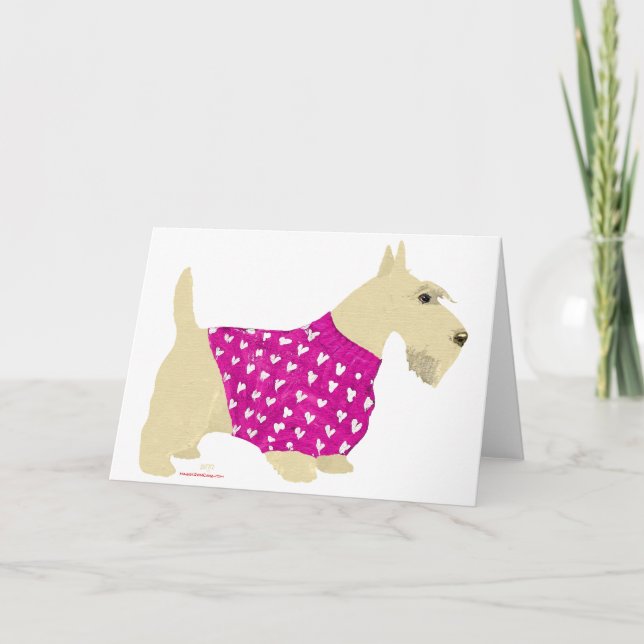 Cartes Pour Fêtes Annuelles Pullover pour Scottish Terrier roux (Devant)