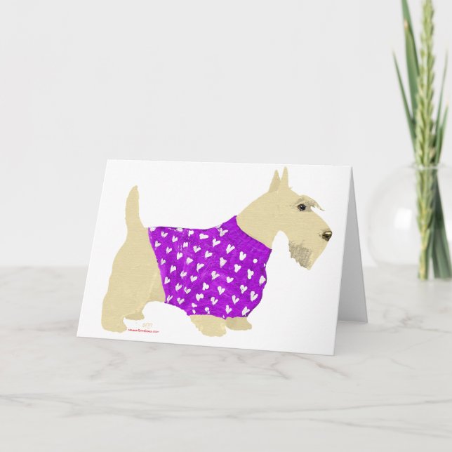 Cartes Pour Fêtes Annuelles Pullover pour Scottish Terrier roux (Devant)