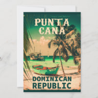 Punta Cana Dominicaine - Souvenir Vintage 80s