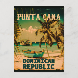 Cartes Pour Fêtes Annuelles Punta Cana République Dominicaine - Souvenir Rétro