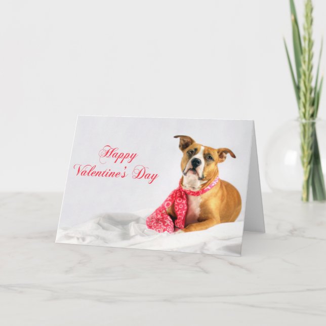 Cartes Pour Fêtes Annuelles Puppy Happy Valentines Day (Devant)