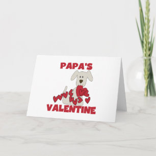 Cartes Pour Fêtes Annuelles Puppy Papa's Valentine Tshirts and Venin