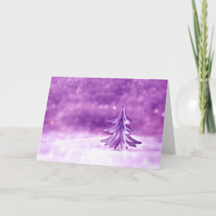 Cartes Pour Fêtes Annuelles Purple Christmas Wonderland