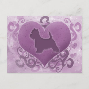 Cartes Pour Fêtes Annuelles Purple Westie Valentine
