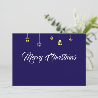 Cartes Pour Fêtes Annuelles Purple wish card Merry Christmas