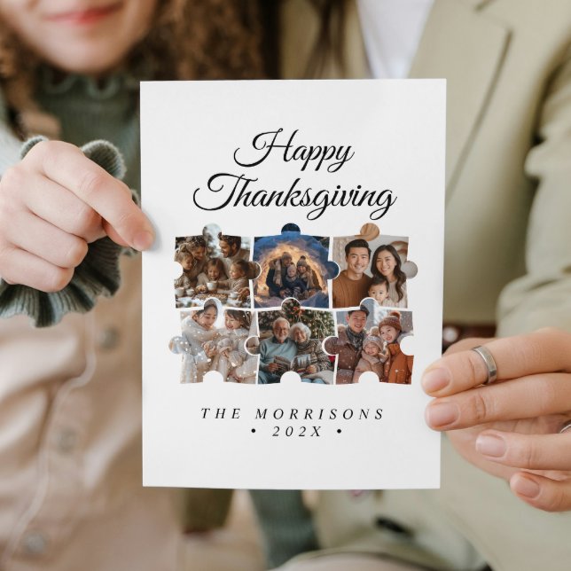 Cartes Pour Fêtes Annuelles Puzzle Collage 6 Bon thanksgiving photo (Créateur téléchargé)