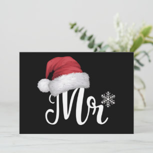 Cartes Pour Fêtes Annuelles Pyjama de Noël assortis pour couples Monsieur Clau