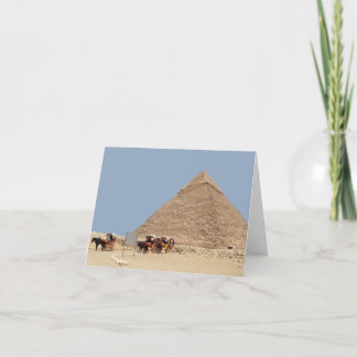 Cartes Pour Fêtes Annuelles Pyramide de Khafre et chapelet de chars