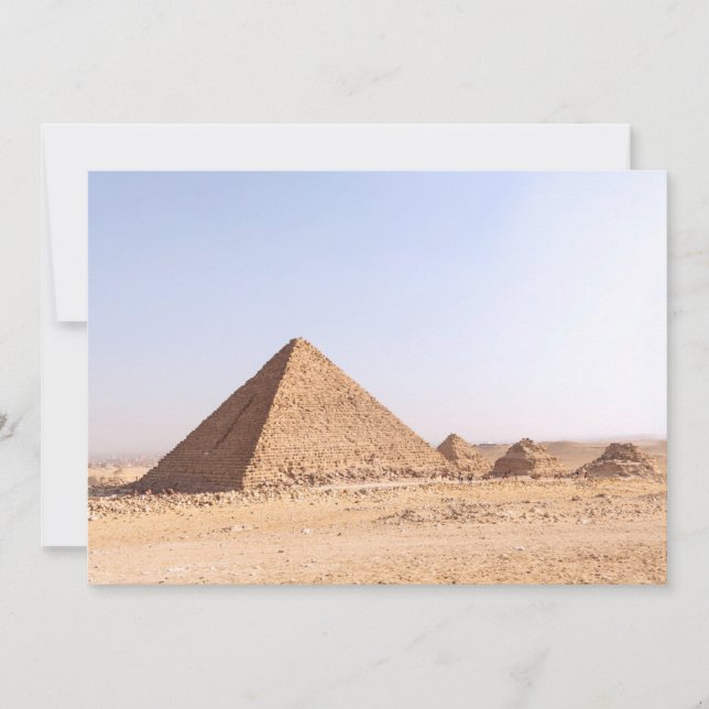 Cartes Pour Fêtes Annuelles Pyramides d'Égypte (Devant)