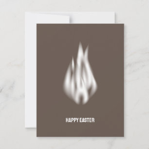 Cartes Pour Fêtes Annuelles Qr Code Joyeuse Flamme blanche douce de Pâques