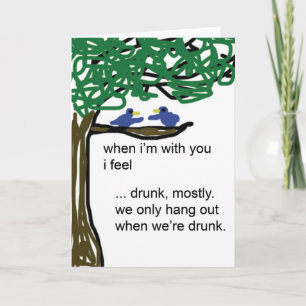 Cartes Pour Fêtes Annuelles Quand je suis avec vous…