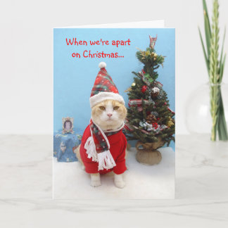 Cartes Pour Fêtes Annuelles Quand nous sommes distants sur Noël…