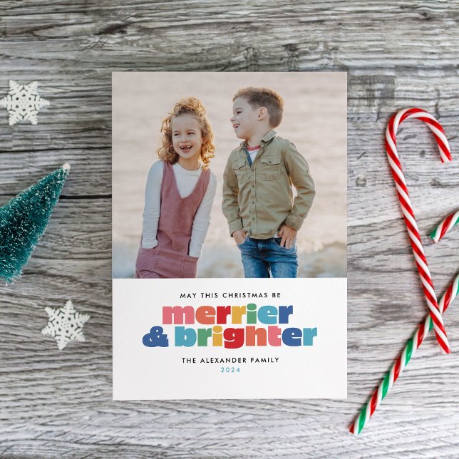 Cartes Pour Fêtes Annuelles Que ce Noël soit plus joyeux et plus lumineux (Créateur téléchargé)