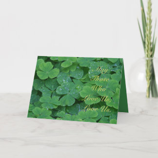 Cartes Pour Fêtes Annuelles Que Ceux Qui Nous Aiment Nous Aiment, Nous Aiment.