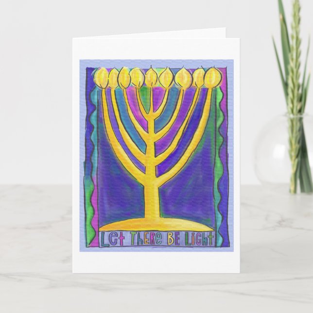 Cartes Pour Fêtes Annuelles Que la lumière soit (Devant)