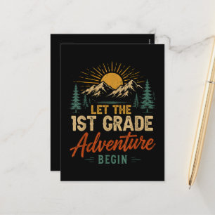 Cartes Pour Fêtes Annuelles Que l'aventure de la 1re année commence