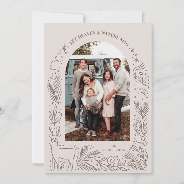 Cartes Pour Fêtes Annuelles Que le ciel chante la nature (Devant)