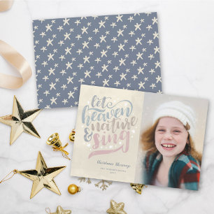 Cartes Pour Fêtes Annuelles Que Le Ciel Et La Nature Chantent Noël Religieux