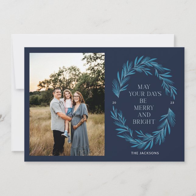 Cartes Pour Fêtes Annuelles Que vos jours soient joyeux et lumineux (Devant)