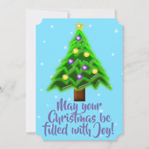 Cartes Pour Fêtes Annuelles Que votre Noël soit rempli de joie !
